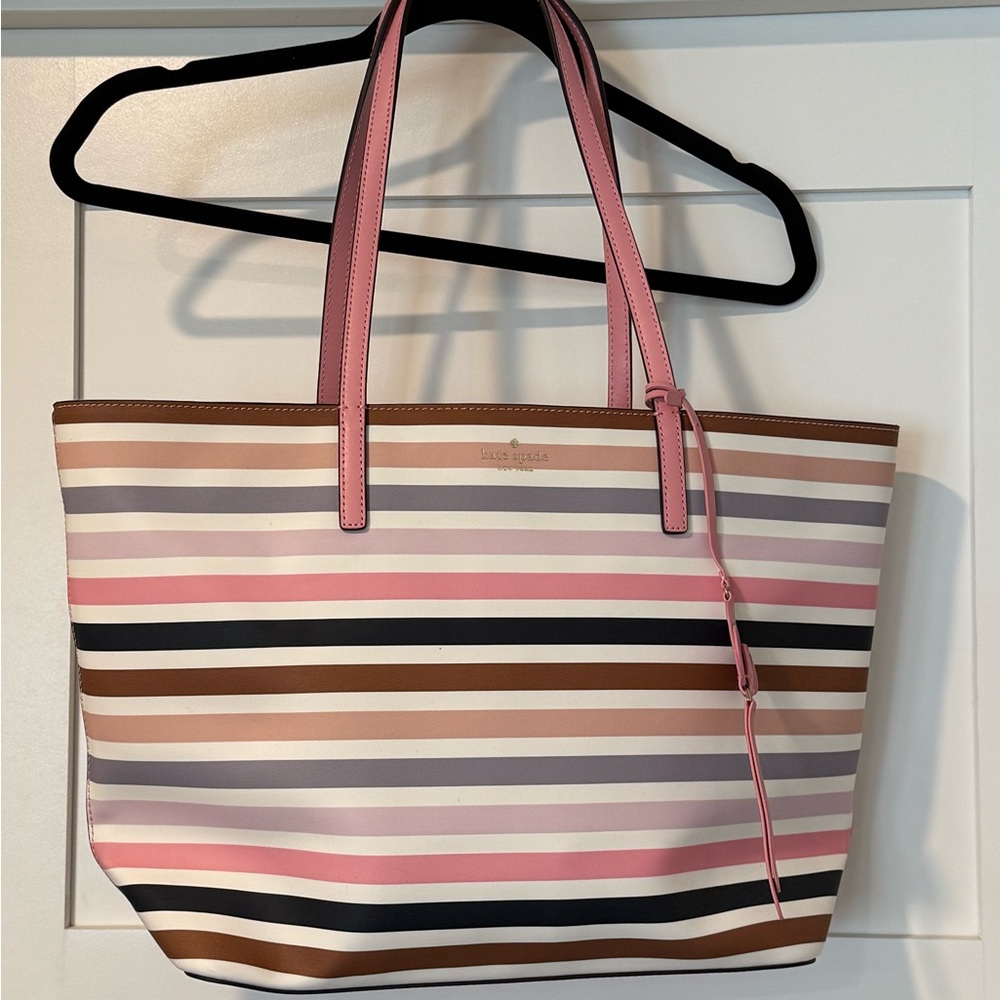 Kate Spade Multicolor Striped Tote